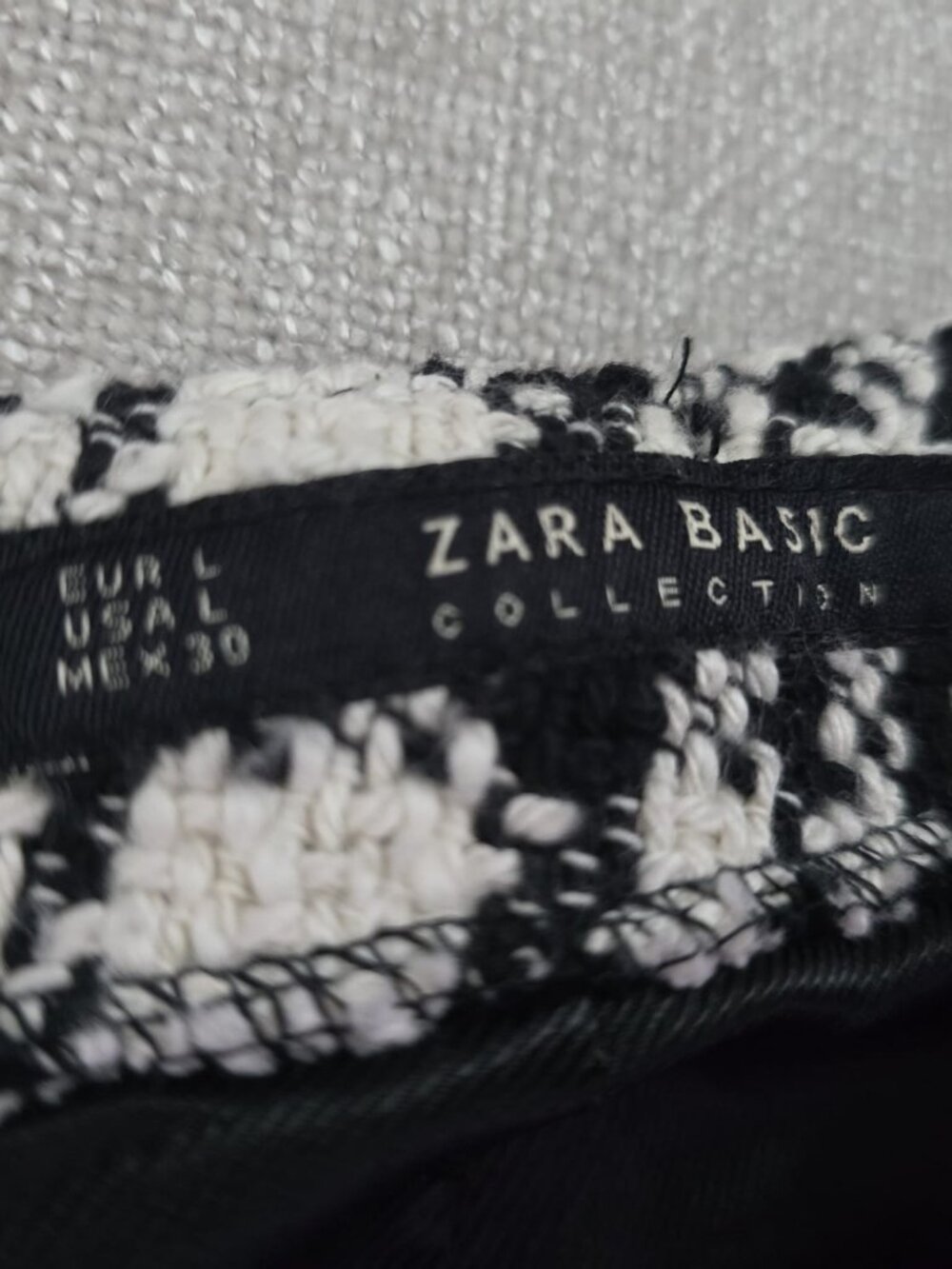 Zara Tweed skirt Large - Picture 3 of 8